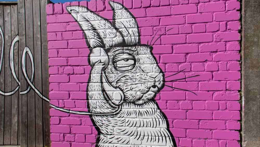 Contactez-nous Street art visage feminin